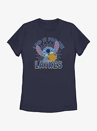 Disney Lilo & Stitch Did It For Hanukkah Latkes Womens T-Shirt