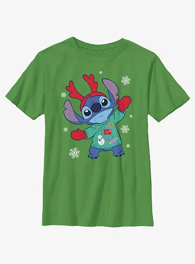 Disney Lilo & Stitch Reindeer Youth T-Shirt