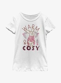 Disney Winnie The Pooh Piglet Warm and Cosy Youth Girls T-Shirt