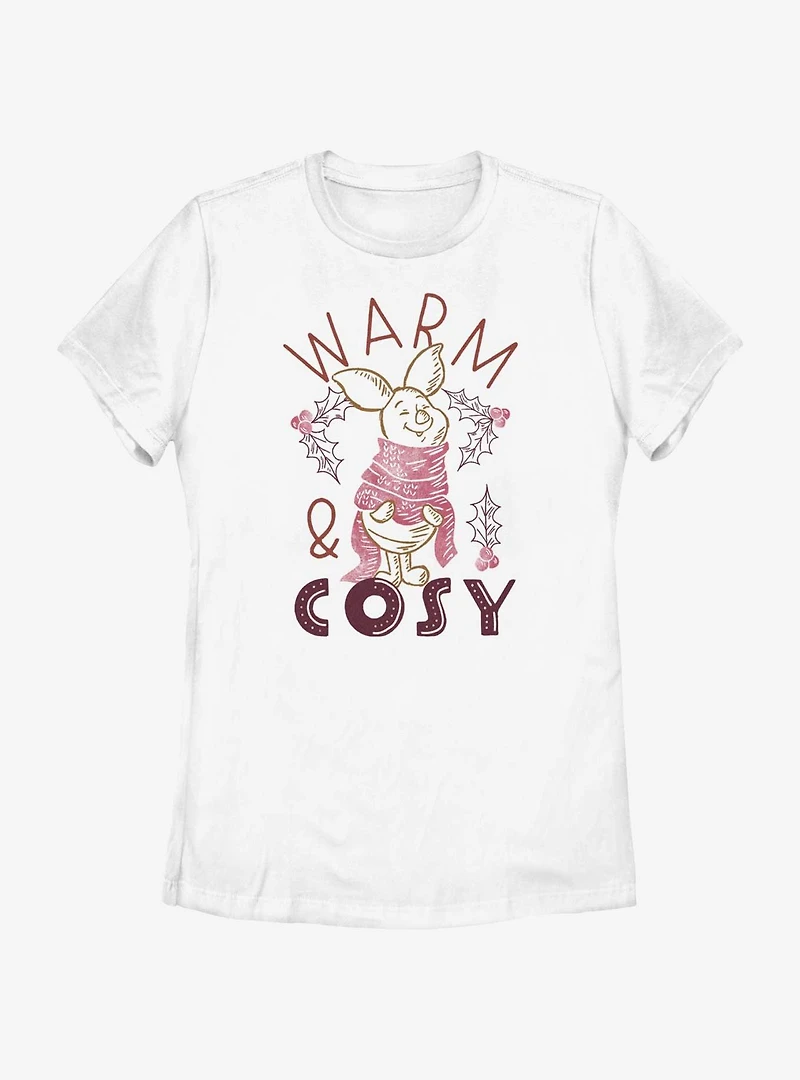 Disney Winnie The Pooh Piglet Warm and Cosy Womens T-Shirt