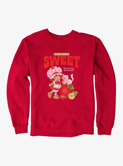 Strawberry Shortcake & Custard Vintage My Best Friend Is Sweet Sweatshirt