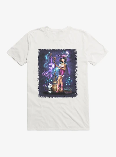 Witch Purrfect Spell T-Shirt by Brigid Ashwood