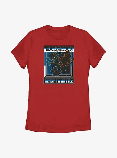 Pokemon Battle Grid Starters Womens T-Shirt