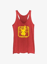 Pokemon Digital Pikachu Womens Tank Top