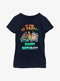 Pokemon Evolved Starter Birthday Youth Girls T-Shirt