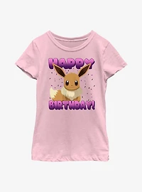Pokemon Eevee Birthday Youth Girls T-Shirt