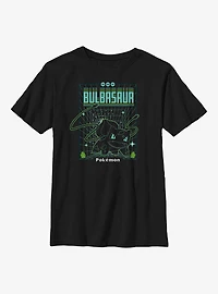 Pokemon Bulbasaur Grid Youth T-Shirt