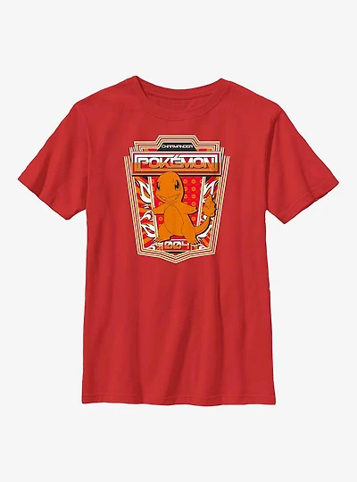 Pokemon Charmander Badge Youth T-Shirt