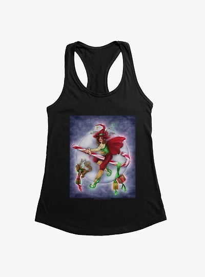 Christmas Witch Girls Tank by Brigid Ashwood