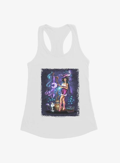 Witch Purrfect Spell Girls Tank by Brigid Ashwood