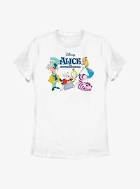 Disney Alice Wonderland Friends Womens T-Shirt