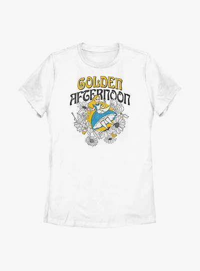 Disney Alice Wonderland Golden Afternoon Womens T-Shirt
