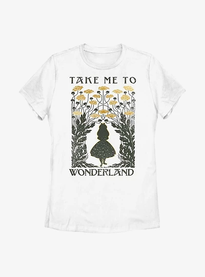 Disney Alice Wonderland Take Me To Womens T-Shirt