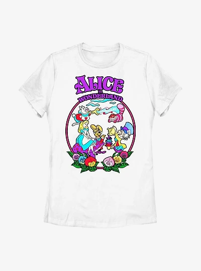 Disney Alice Wonderland Tea Time Womens T-Shirt