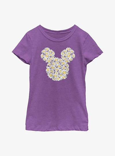 Disney Mickey Mouse Daisy Flower Fill Youth Girls T-Shirt