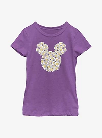 Disney Mickey Mouse Daisy Flower Fill Youth Girls T-Shirt