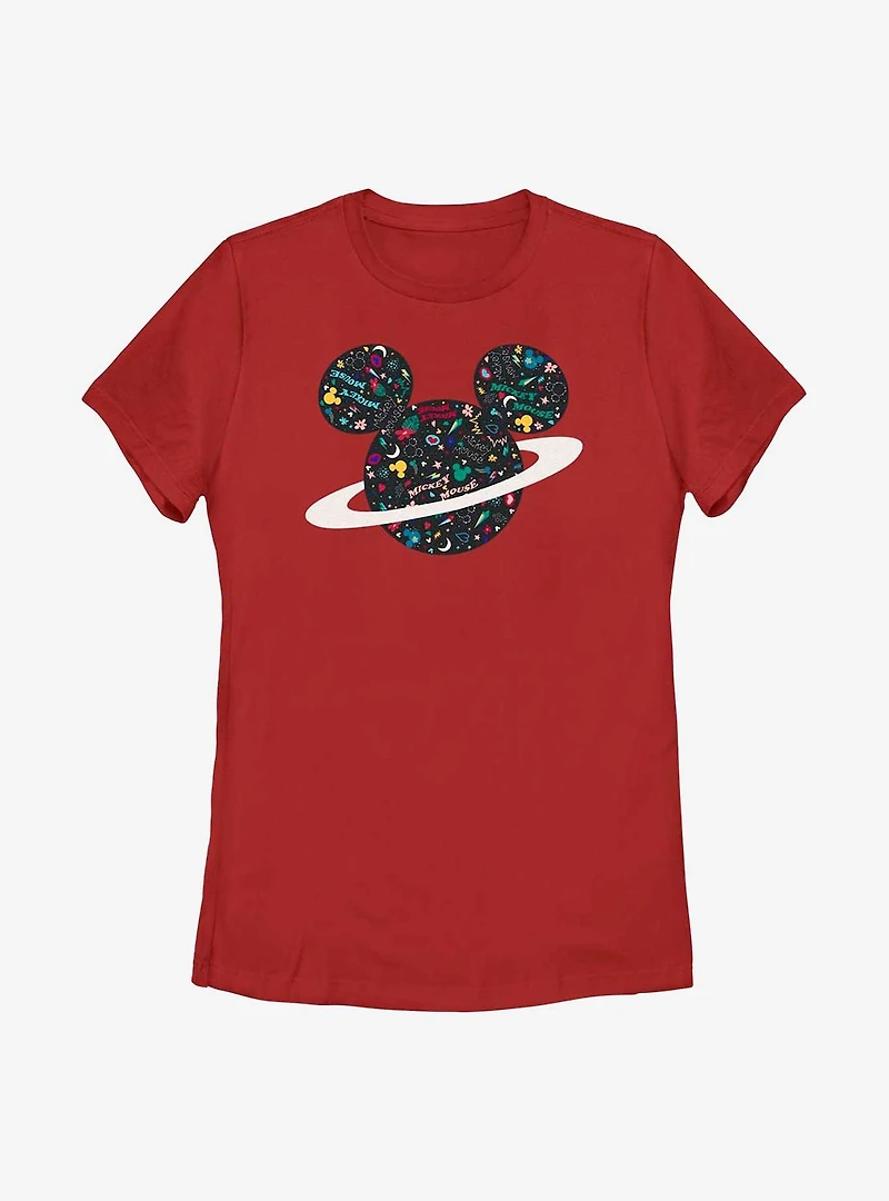 Disney Mickey Mouse Planet Womens T-Shirt