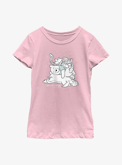 Disney Winnie The Pooh Beary Sleepy Youth Girls T-Shirt