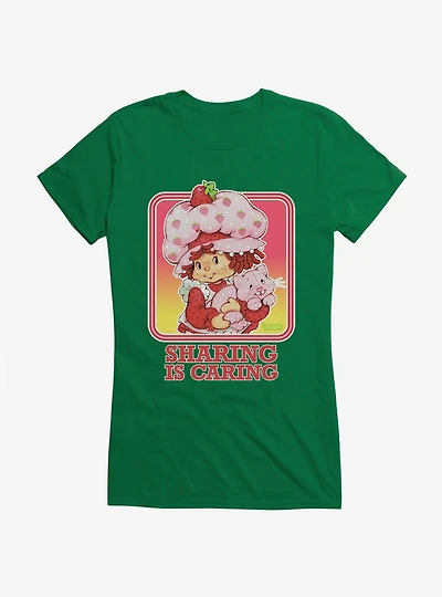 Strawberry Shortcake Vintage Sharing Is Caring Girls T-Shirt