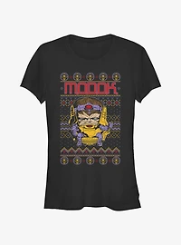 Marvel Modok Ugly Christmas Girls T-Shirt