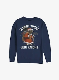 Star Wars Santa Yoda Silent Night Jedi Knight Sweatshirt