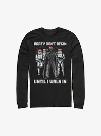 Star Wars Darth Vader Party Don't Begin Long-Sleeve T-Shirt