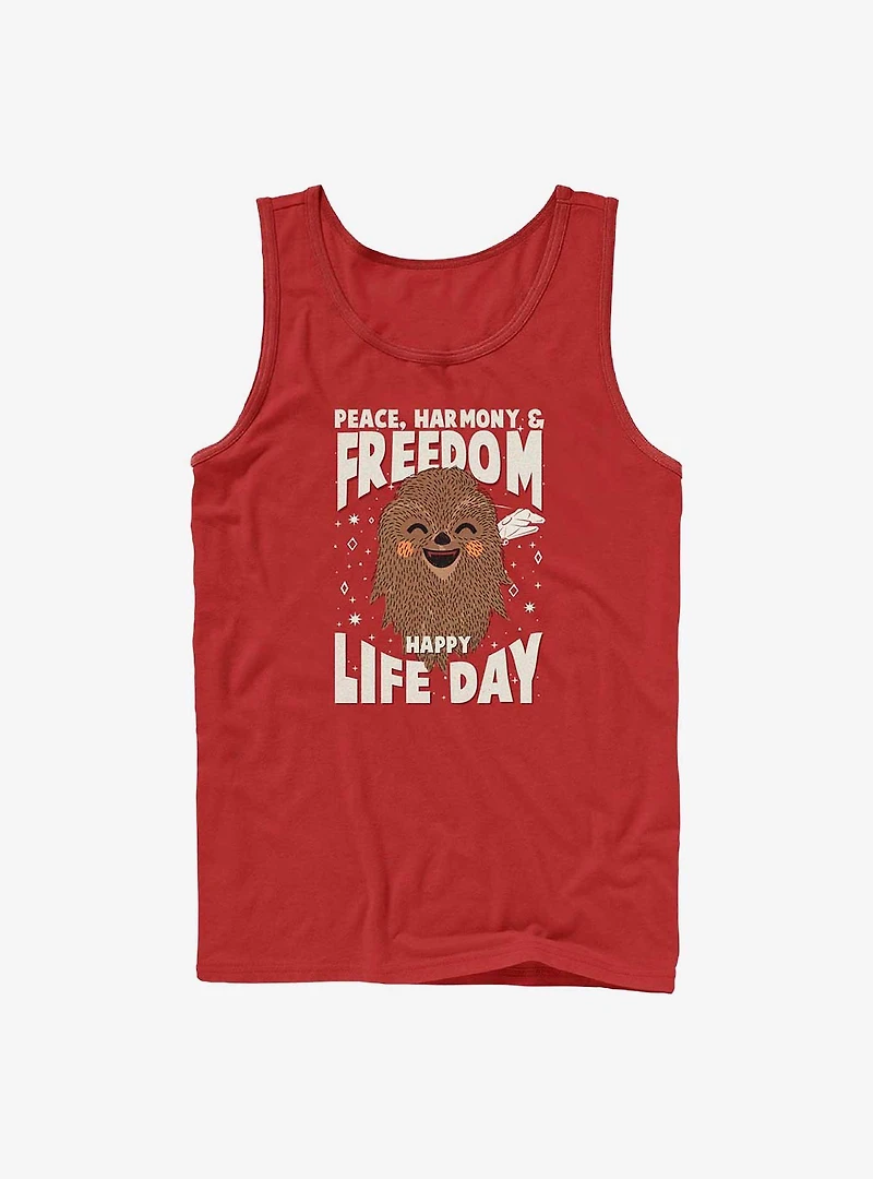 Star Wars Chewie Happy Life Day Tank