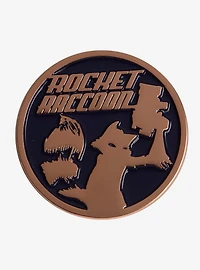 Marvel Guardians of the Galaxy Rocket Raccoon Circular Enamel Pin - BoxLunch Exclusive