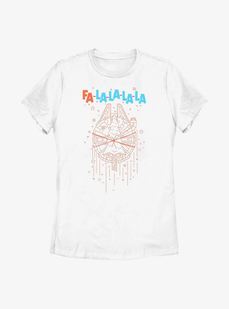 Star Wars Fa La Falcon Womens T-Shirt