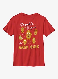 Star Wars Crumble Before The Dark Side Cookies Youth T-Shirt