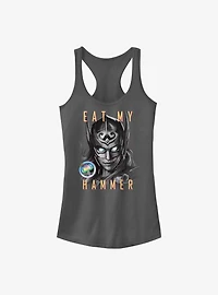 Marvel Thor: Love and Thunder Eat My Hammer Dr. Jane Foster Portrait Girls Tank