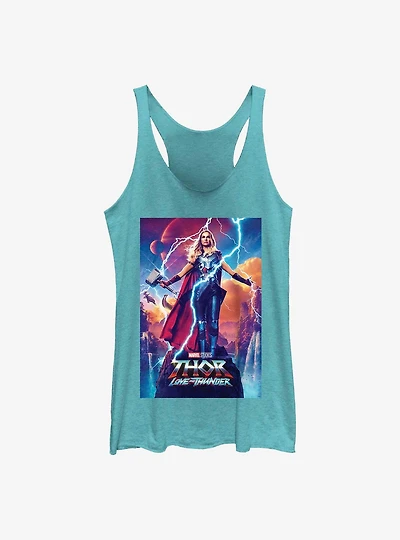 Marvel Thor: Love and Thunder Mighty Thor Movie Poster Girls Tank