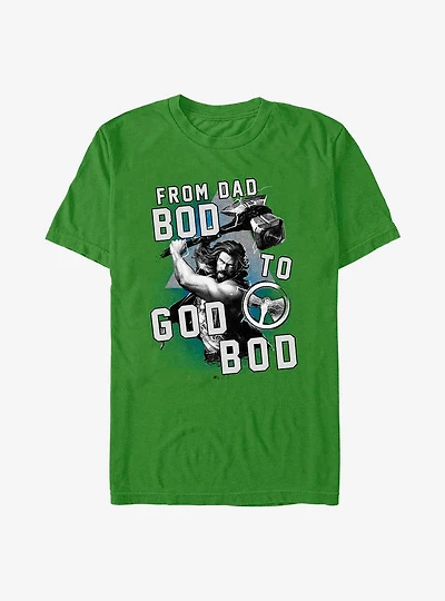 Marvel Thor: Love and Thunder From Dad Bod To God Bod T-Shirt