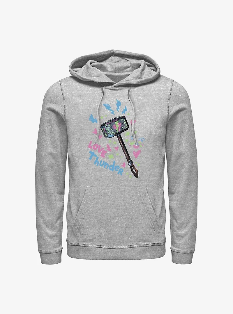 Marvel Thor: Love and Thunder Graffiti Hammer Hoodie