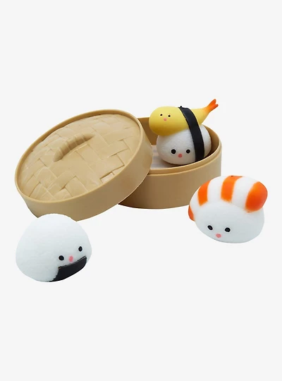 Sushi Dumpling Box Squishy Toy Set