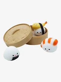 Sushi Dumpling Box Squishy Toy Set