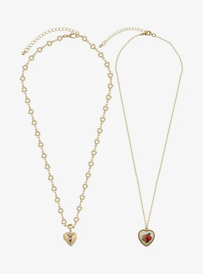 Sweet Society Heart Locket Necklace Set