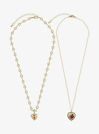 Sweet Society Heart Locket Necklace Set
