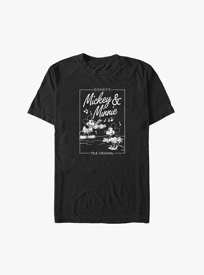 Disney Mickey Mouse & Minnie Music Cover Big Tall T-Shirt