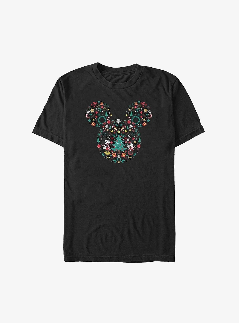 Disney Mickey Mouse Christmas Icon Ear Big & Tall T-Shirt