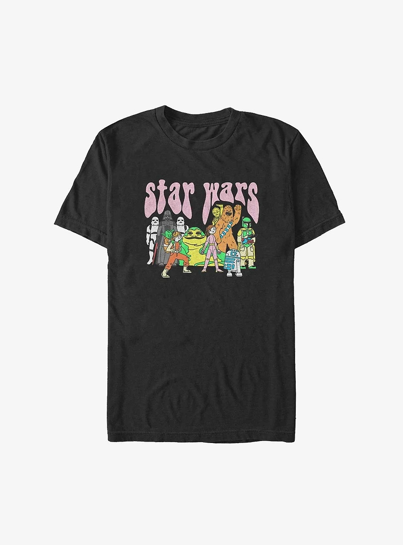 Star Wars Psychedelic Characters Big & Tall T-Shirt