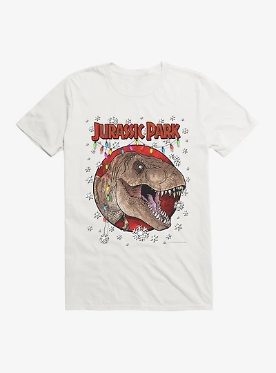 Jurassic Park Christmas Holiday T-Rex T-Shirt
