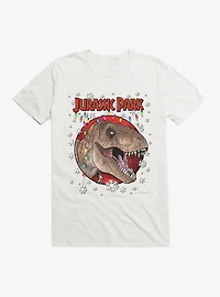 Jurassic Park Christmas Holiday T-Rex T-Shirt