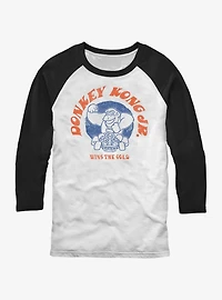 Nintendo Mario Kart Donkey Kong Jr. Wins Gold Raglan