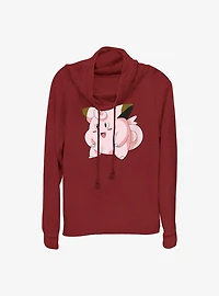 Pokemon Clefairy Pose Cowl Neck Long-Sleeve Top