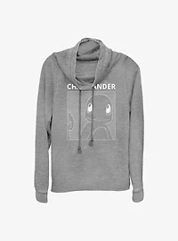 Pokemon Charmander Cowl Neck Long-Sleeve Top