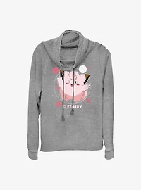 Pokemon Clefairy Fairy Dance Cowl Neck Long-Sleeve Top