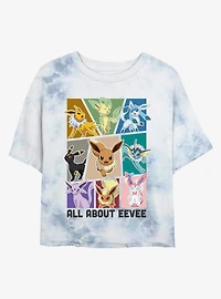 Pokemon All About Eevee Tie-Dye Girls Crop T-Shirt
