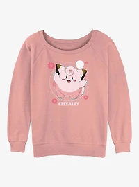 Pokemon Clefairy Fairy Dance Girls Slouchy Sweatshirt