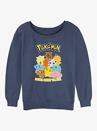 Pokemon Catch 'Em All Girls Slouchy Sweatshirt